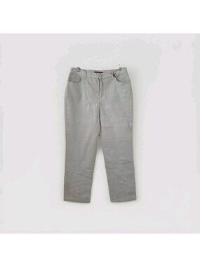 Gloria Vanderbild Amanda Jeans Womens 14 Short Sage Slimming Cotton Stretch NWT